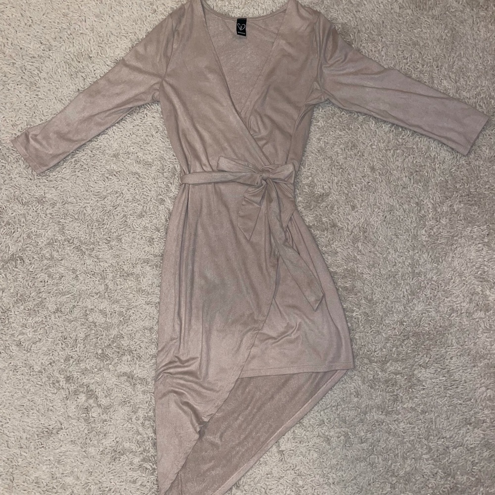 Wrap Detail Velvet Cami Dress